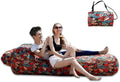 Compact Pump-Free Inflatable Lounger Portable Waterproof Air Leakage-Proof Design for Backyard Beach Trips Camping picnics and Music Festivals (G)
