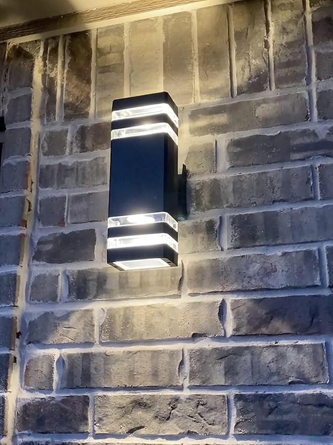 1 Pack LED Outdoor Light Fixture Aluminum Wall Lights IP65 Rated for Porch Patio Garage Warm White 3000k