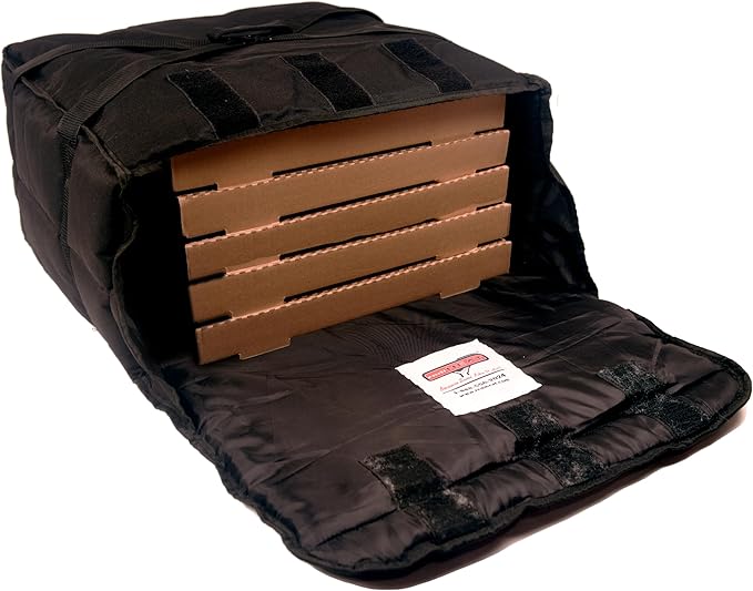 Standard Professional Thermal Pizza Warmer Bag Hot Pizza Carriers for Transport Holds 5 Pizzas