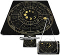 Zodiac Wheel Astrology Horoscope Circle Sun Wiccan Waterproof Outdoor Picnic Blanket Sandproof Beach Mat for Camping Hiking Grass Travelling
