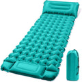 Single Portable Inflatable Outdoor Mattress Camping Sleeping Pad Sleeping Pad for Camping Backpacking Hiking Tent Folding Inflatable Waterproof Ultra Lightweight