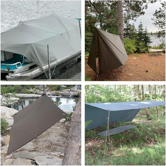 Lightweight 210D Oxford Cloth Fabric with PU Coating: Waterproof Durable and Versatile Material for Bags Outdoor Gear Linings and Crafts 59 Inches Wide（OlivePre-Cut 5 Yards）