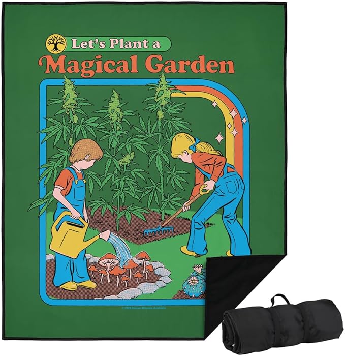 LOGOVISION Steven Rhodes Magical Garden Outdoor Blanket for Picnic Beach Camping Park Tailgate 50x60