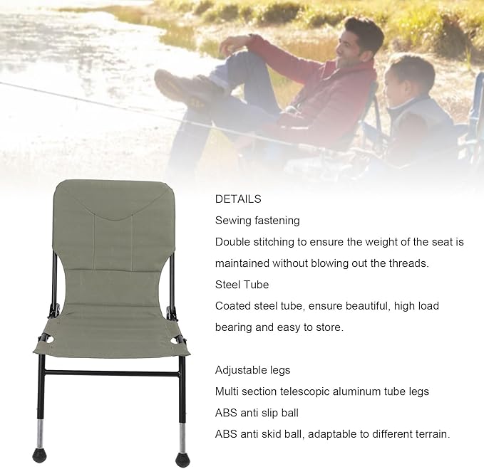 Camping Folding Chair Compact Folding Camping Chair Stable Seating Experience for Outdoor Adventures Fishing Travel
