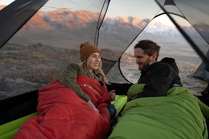 Teton LEEF Lightweight Mummy Sleeping Bag for Camping Hiking Backpacking Cold Weather Option Compression Sack Included
