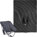 iClimb 1 Hooded 3M Thinsulate Insulation Warm Blanket and 1 Low Folding Chair Ultralight Compact for Adults Outdoor Camping Backpacking Hiking