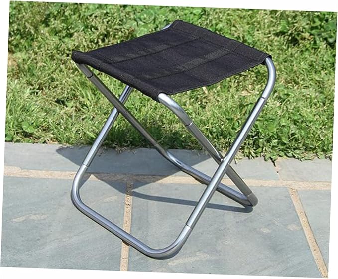Folding Camping Stool Aluminum Alloy Heavy Duty Compact for Outdoor Activities Travel-Friendly