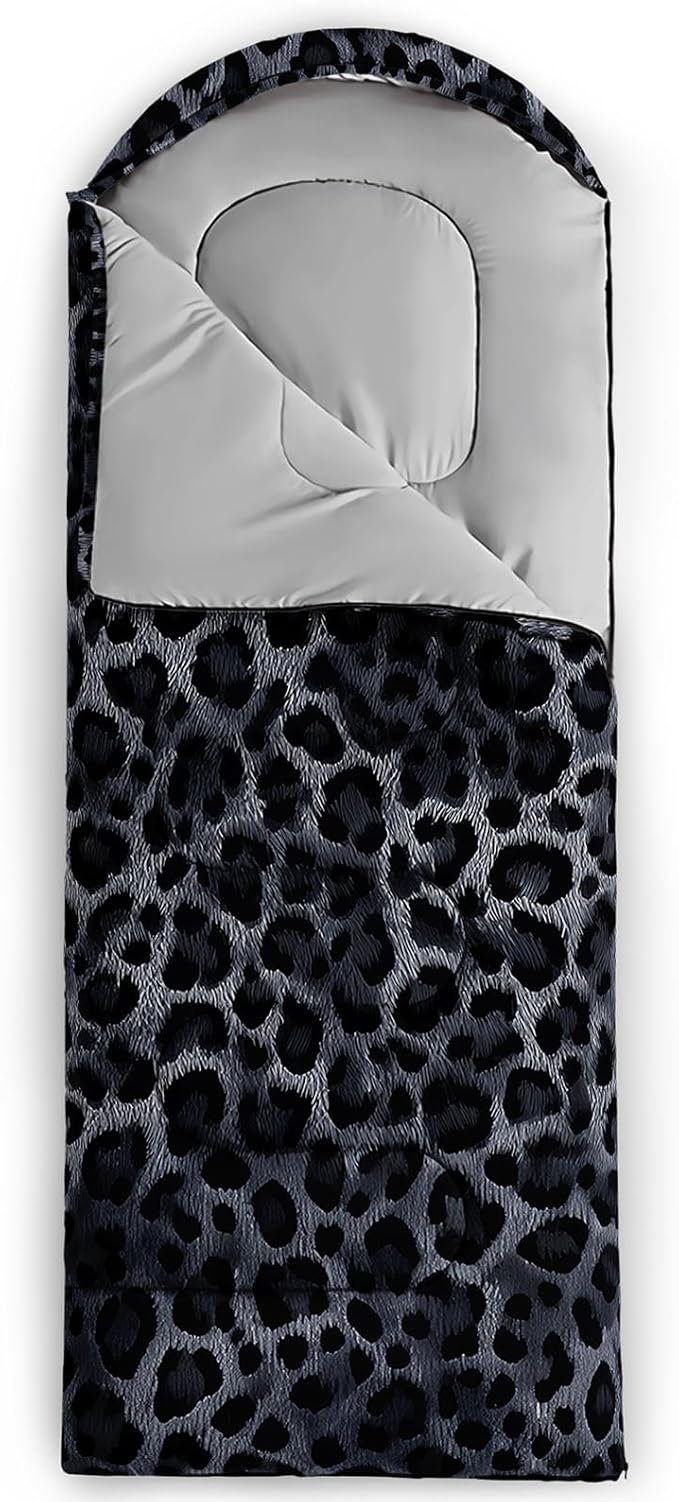 QOOMO Camping Sleeping Bags3 Season Warm &amp Cool WeatherLightweightWaterproof Sleeping Bags for Adults &amp KidsTravelingand OutdoorsCamping Gear Equipment