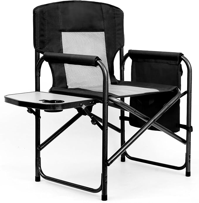 Camping Chairs Folding Chairs for Outside Directors Chairs Foldable Adults Heavy DutySupport to 450LBS