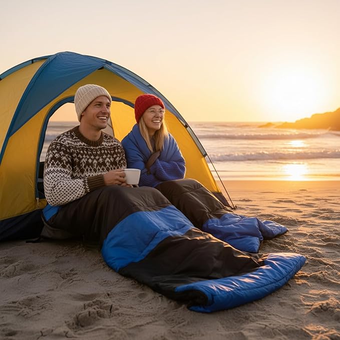 Outvita Camping Sleeping Bag Cold Weather &amp Warm for Adults Big and Tall Lightweight Waterproof Backpacking Camping Gear Equipment for TravelingHikingHotelOutdoor &amp Indoor