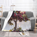 Huge Mulberries Soft Fleece Blanket 60 * 50 inch Soft Sofa Blanket Suitable for Sofa Camping Travel Night Cover Blanket