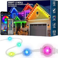 300FT Permanent Outdoor RGB LightsIP67 Waterproof Smart LED Eaves Lights with App/Remote Controlfor Christmas and All Holiday DecorDaily and Accent LightingHouse Roof and Garden Lighting