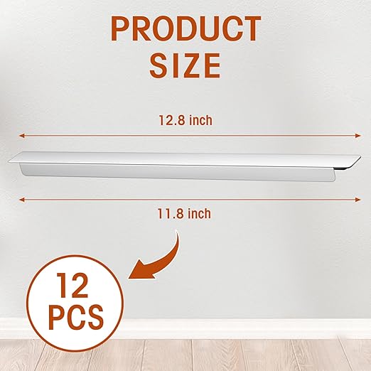 Zonon 12 Pcs Stainless Steel Adaptor Bar Long Food Divider Metal Steam Table Adapter Bar for Hotel Restaurant Catering Home Commercial Food Service Accessories(12.8)