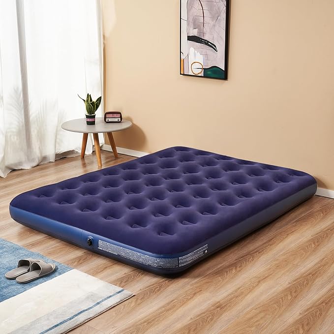 Queen Size Air Mattress Inflatable Bed for Camping and HomeBlow Up Mattress Sleeping Pad