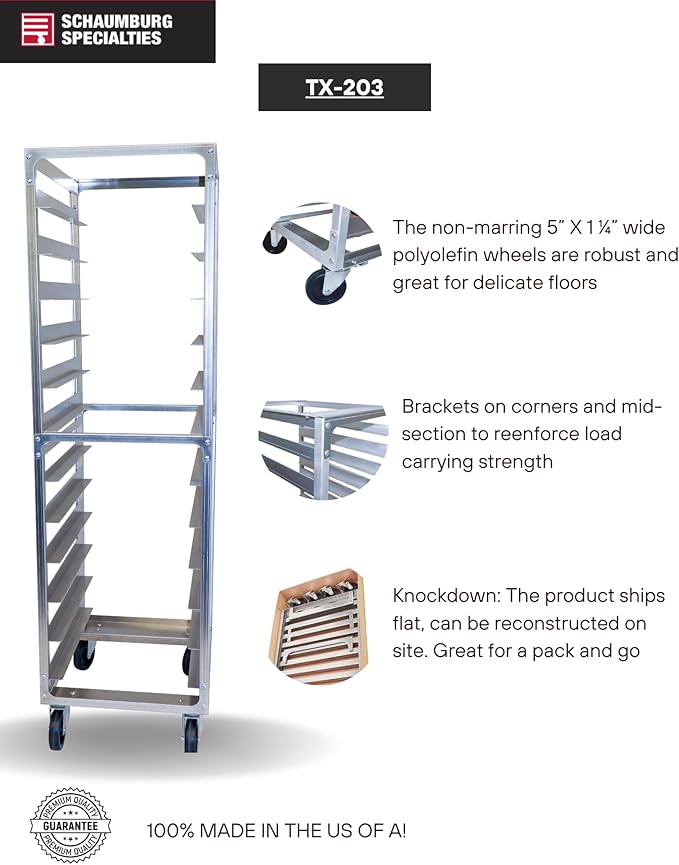 20 Pan 3 Spacing Commercial Aluminum Bun Racks NSF Listed Heavy Duty Speed Rack for Bakery Restaurant &amp Catering 20 Tier 20.5 x 26 x 70 Speed Rack with Heavy Duty Plate Casters