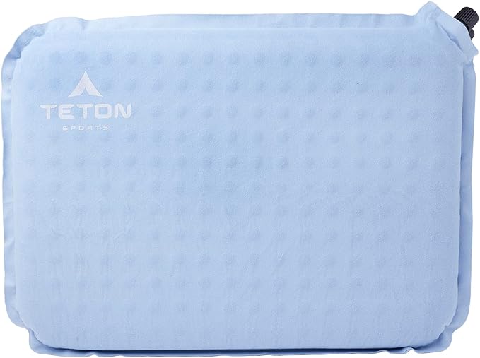 Teton Camping Seat Cushion Stadium Seat Office Chair Car Pad Inflatable Bluestone