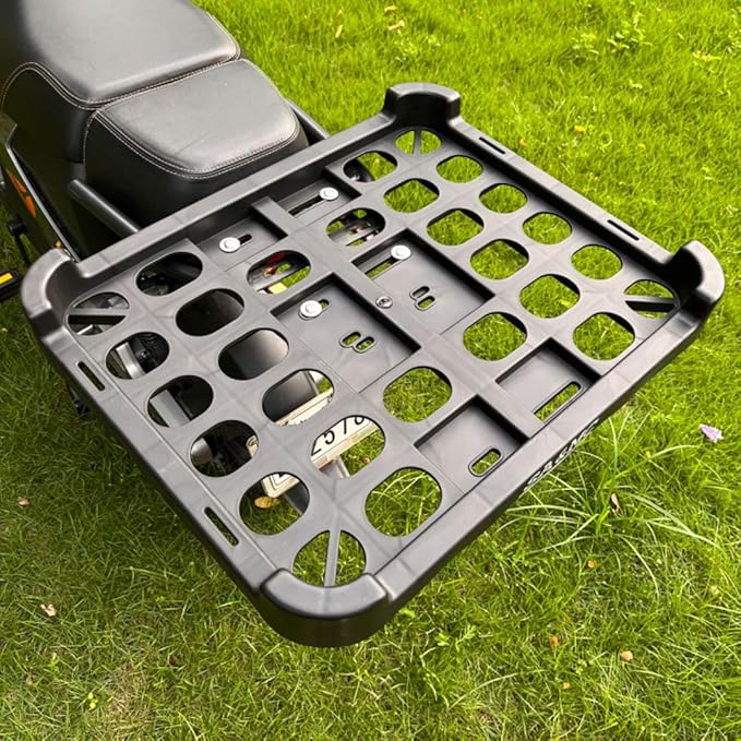 SA&ampMC Pizza Food 62L Delivery Bag Bundle with Rear Plastic Rack for Motorcycle Delivery Drivers