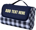 Customized Extra Large Picnic Blanket - Personalized Outdoor Beach Blanket Waterproof Sandproof Portable Blankets - Foldable and Lightweight Mat for Camping Park Hiking Patio - Ideal
