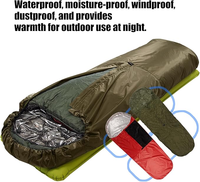 Militaries Camping Sleep Bag Protector Permeable Emergencies Sleep Bag Covers for Various Weather Outdoor