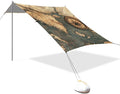 Beach Tent Sun Shelter Compass Map Lightweight &amp Easy Setup Beach Shade Canopy for Camping Fishing