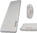 28oz Ultralight Sleeping Pad 7.2 R Insulated Inflatable Sleeping Pad Lightweight Sleeping Mat for Camping Hiking Backpacking Climbing with Inflatable Bag (70.9 × 23.6in) Regular