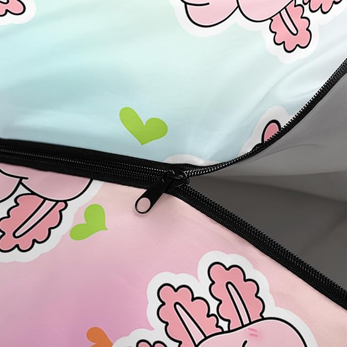 AILONEN Kawaii Panda Sleeping BagsLightweight &amp Waterproof3 Season Warm &amp Cool WeatherDreamy Purple Flower Animal Themed Sleeping Bags for BoysGirlsKidsAdults TravellingOutdoors