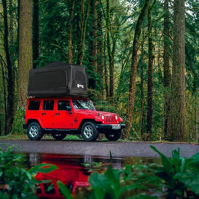 UNISTRENGH Waterproof Inflatable Car Rooftop Tent Lightweight Portable Family Outdoor Camping Roof Top Tent for SUV Jeep Cars