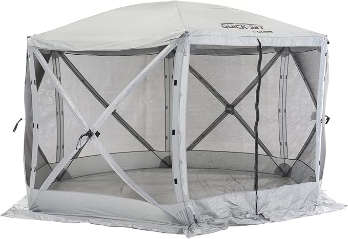 CLAM Pop Up Screen Tent Outdoor Camping Gazebo Canopy Escape 11.5' Gray