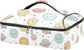 Casserole Carrier Adorable Cartoon Pattern PlanetsInsulated Casserole Carrier for Hot or Cold Food Thermal Lunch Tote for Potluck Parties Picnic Beach Fits 9 x 13 Inches Baking Dish