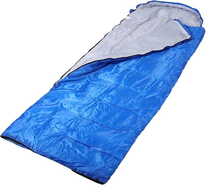 Balacoo Outdoor for Adults Lightweight Waterproof Cold Weather Envelope Sleeping Sack with Hollow Cotton Filling 1.3kg Blue for Camping Hiking