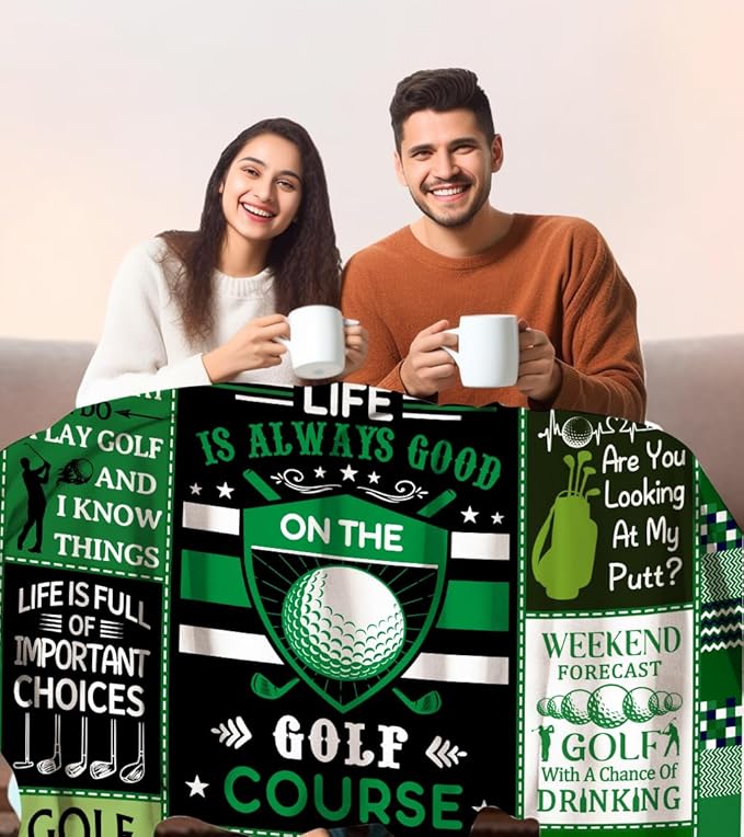 Unique Golf Blanket Gifts for MenFunny Golf Accessories Golfer Throw Blanket Cool Golfing Gifts Idea for Golfers Men Women Adults Boys 60X50