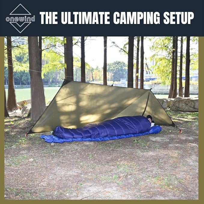 Onewind Hammock Top Quilt with Footbox Lightweight and Portable Sleeping Quilt Camping Sleeping Bag for Backpacking and Hiking