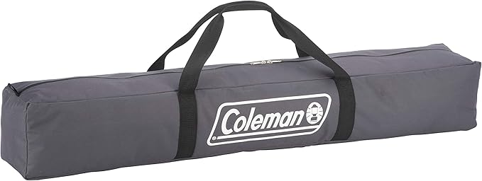 Coleman Pack-Away Big ‘n Tall Camping Cot with Removable Side Table Extra Wide Cot Fits Adults up to 6ft 6in or 300lbs Carry Bag Included