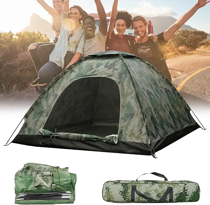 Outdoor Camping Tent Outdoor Tent Waterproof Against Rain Flies Lightweight Backpack Tent for Backpacking and Hiking Camping Outdoor Accessories Fully Covered Ten