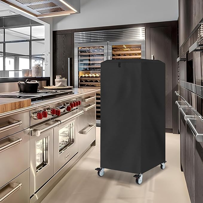 COSHNIBI Pan Bun Rack Cover420D Waterproof and Dust Resistant Bun Rack Cover with Zipper Suitable for Commercial Bread Racks23 L x 28 W x 64 H-Black