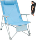 #WEJOY Folding Webbed Lawn Beach Chair - Heavy Duty Portable Outdoor Chair with Hard Armrest for CampingGardenConcertsFestivals and Sand Picnic BBQ265 LBS
