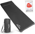 Throntrax Camping Sleeping Pad - Ultralight Camping Mat with Pillow Built-in - 3.1 Thick | Self-Inflating &amp Suitable for All Seasons - Compact Sleeping Pad for Camping - Grey