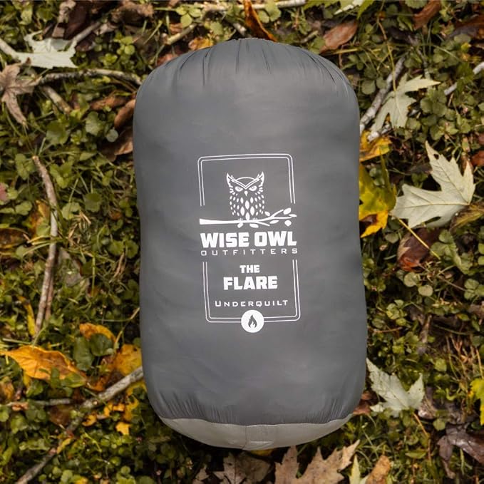 Wise Owl Outfitters Hammock Underquilt – Insulated Camping Quilt for Warm Sleeping – Fits Under Hammocks – Ultralight Water-Resistant &amp Packable