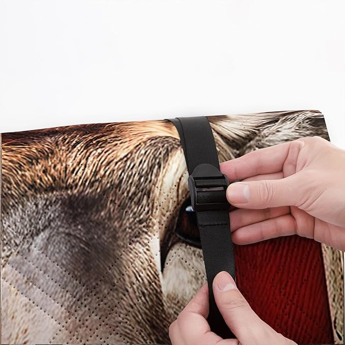 Outdoor Picnic BlanketPortable Sandproof Waterproof Picnic MatAmerican Flag Deer Printed Camping Beach Mat for Sand and Wet Grass Hiking (Deer S)
