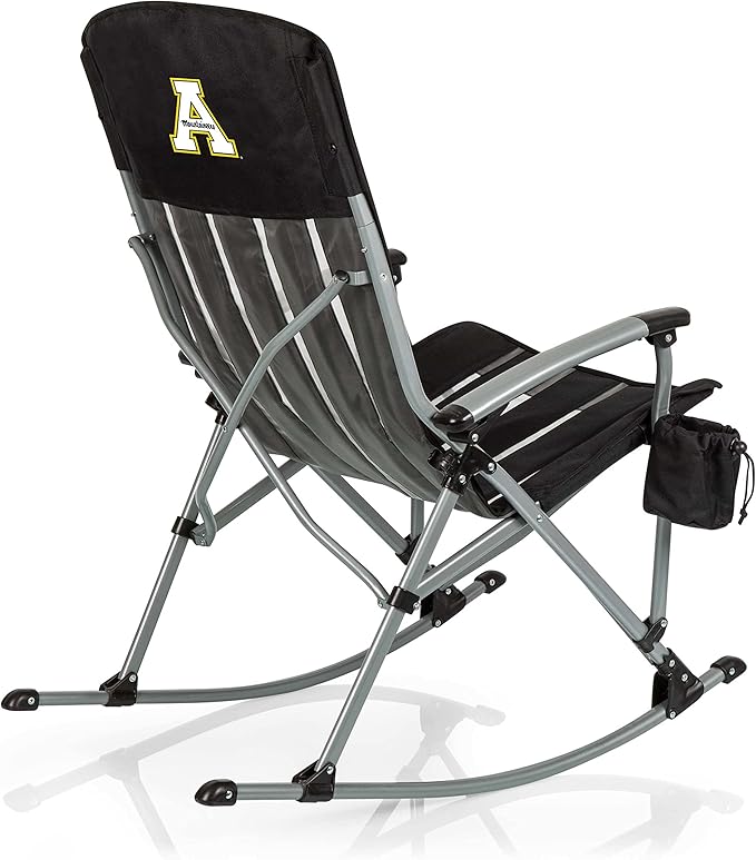 Picnic TIME NCAA Unisex-Adult NCAA Outdoor Rocking Camp Chair XL Heavy Duty Camping Chair for Adults