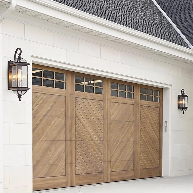 Copper Dusk to Dawn Outdoor Wall Lights Exterior Light Fixtures Porch Light Wall Mount18.5''H Outside Lights for HouseGaragePorch PatioOil-Rubbed Bronze 1 Pack with E26 Socket