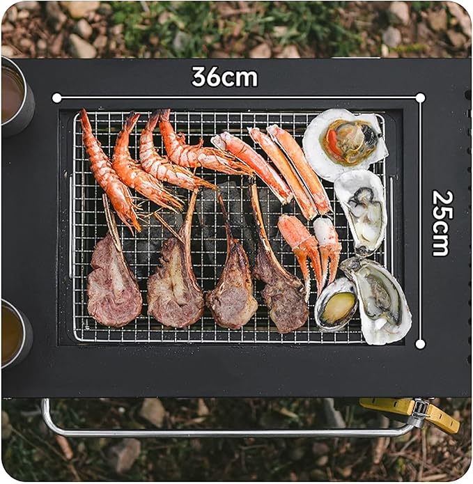 Outdoor Folding Camping Table Ultralight Aluminum Camp Table with Carry Bag Outdoor Barbecue Cook for Car Camping Picnic RV Trip Patio Backyard