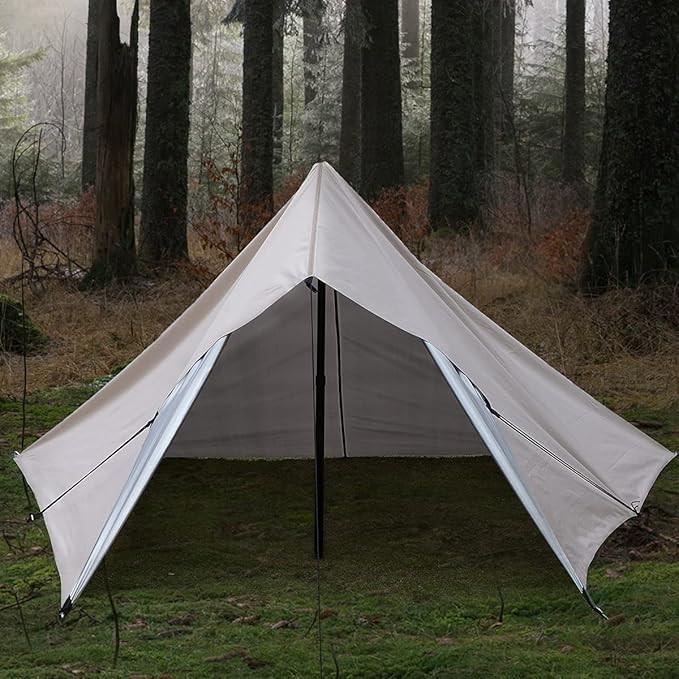 Bearhard Waterproof Camping Tarp Lightweight Hammock Rain Fly UV Protection and PU 3000mm Waterproof Backpacking Tarp Tent Footprint or Shelter Kit for Hiking and Outdoor Adventure