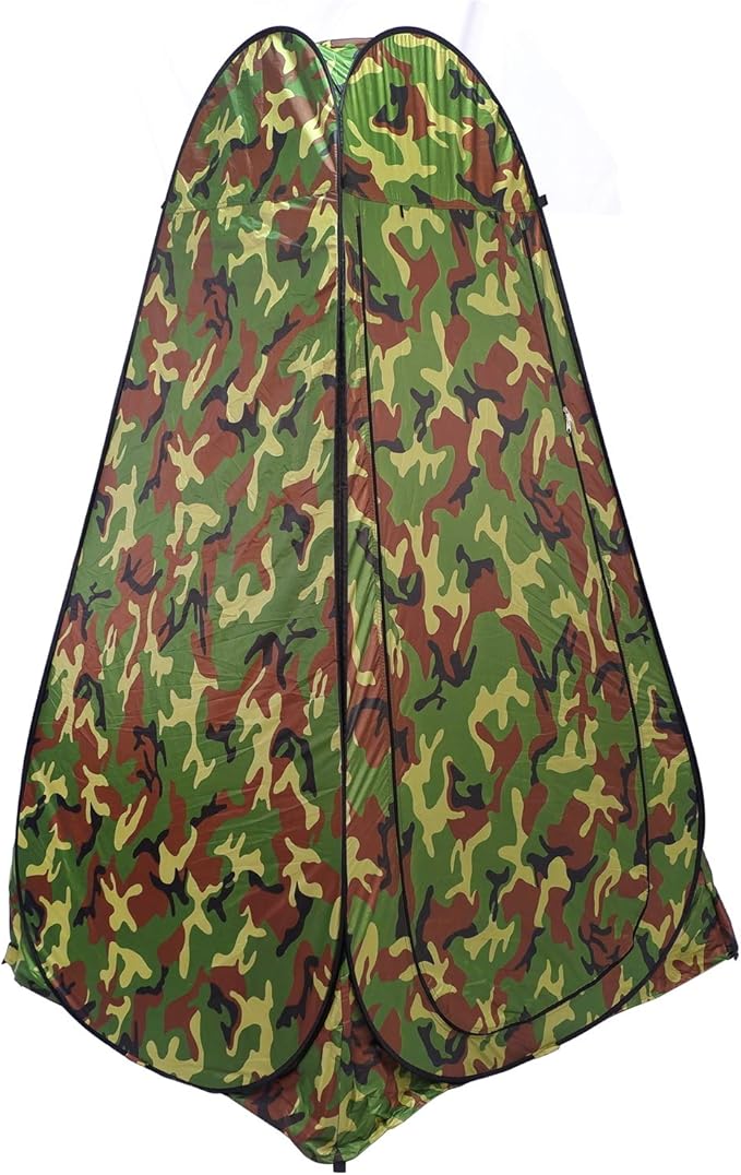 XKMT- Beach Portable Pop Up Changing Tent/Outdoor Privacy Tent/Camping Toilet Tent/Window Rain Shelter/Foldable With Carry Bag [P/N: ET-OUTDOOR005-CAMOU]