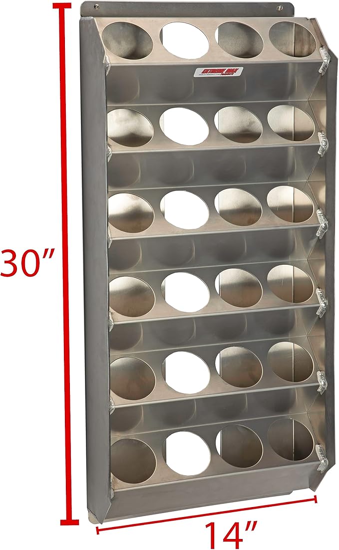 Extreme Max 5001.6225 Angled 24-Can Aluminum Aerosol Rack