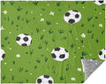Soft Throws Green Field Football Blankets For Teen Girls 50 x 70 Inch