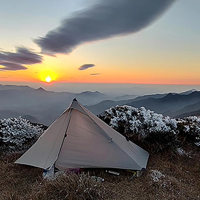 Ultralight Waterproof Tent Double-Layer Three-Season Backpacking Tent for 1-Person Camping Kayaking Climbing Hiking Weighing in at only 2 pounds for The Tent