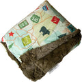 Throw Blanket for Camping - Plush Reversible Camping Blanket for Indoor &amp Outdoor Settings - Machine Washable Soft Blanket - 100% Polyester Cozy Blanket with Retro-Inspired Patterns Camp Casual