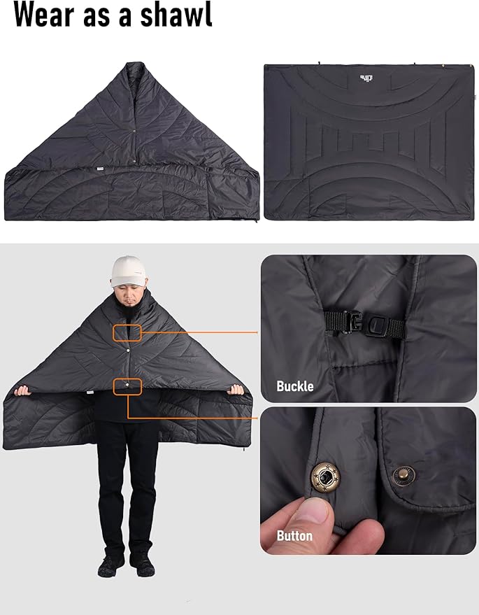 iClimb 3M Thinsulate Insulation Warm Camping Blanket Ultralight Compact