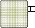 Outdoor Blanket 78.74inchx78.74inch Beach Mat Waterproof for Travel